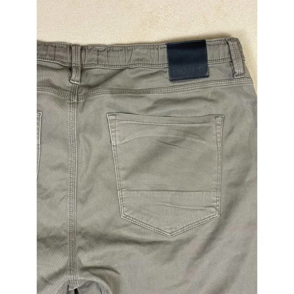 DU/ER Pants Adult 40/29 Khaki Slim Live Lite Joggers In Civilian Preppy‎ Mens